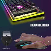 Load image into Gallery viewer, Wireless Gaming Keyboard and Mouse Combo/Black