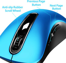 Load image into Gallery viewer, 2.4G Portable Wireless Mouse/Blue