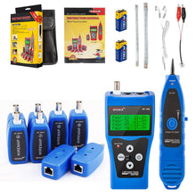 Load image into Gallery viewer, Cable Tracer, Network Cable Tester Wire Tracker with 8 Far-End Jacks for Test Ethernet LAN Network Cat5 Cat6 Phone Wire Coaxial Cable