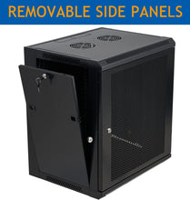 Load image into Gallery viewer, 12U Wall Mount Server Cabinet Network Rack Vented Enclosure Locking Door