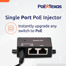 Load image into Gallery viewer, Injector / Single Port Power Over Ethernet Passive PoE Adapter