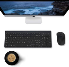 Load image into Gallery viewer, Black/Wireless Keyboard and Mouse Combo