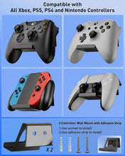 Load image into Gallery viewer, Wall Mount for Nintendo Switch and Switch OLED with 2 Controller Wall Holders/Premium Black Kit