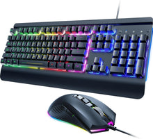 Load image into Gallery viewer, Metallic/Gaming Keyboard/104 Keys All-Metal Panel Light Up Silent Computer Keyboard