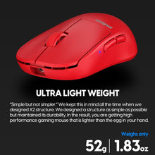 Load image into Gallery viewer, Pulsar Gaming Gears X2H mini Wireless Gaming Mouse/Red