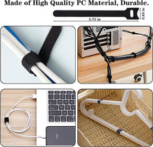 Load image into Gallery viewer, 192 PCS Cable Management Kit 4 Wire Organizer Sleeve,11 Cable Holder,35Cord Clips 10+2 Roll Cable Organizer Straps and 100 Fastening Cable Ties