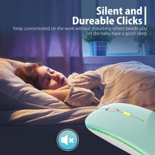 Load image into Gallery viewer, LED Wireless Mouse/Mint Green
