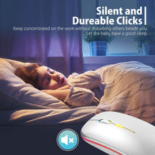 Load image into Gallery viewer, LED Wireless Mouse/Silver