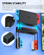 Load image into Gallery viewer, Wall Mount for Nintendo Switch and Switch OLED with 2 Controller Wall Holders/Premium Black Kit