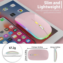 Load image into Gallery viewer, LED Wireless Mouse/Pink