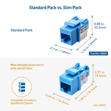 Load image into Gallery viewer, Matters UL Listed 25-Pack RJ45 Keystone Jack/Blue