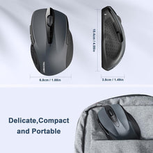 Load image into Gallery viewer, Wireless Mouse, 2.4G Ergonomic Optical Mouse/Grey