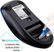 Load image into Gallery viewer, 2.4G Portable Wireless Mouse/Blue