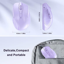 Load image into Gallery viewer, Wireless Mouse, 2.4G Ergonomic Optical Mouse/Lavender