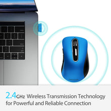 Load image into Gallery viewer, 2.4G Portable Wireless Mouse/Blue