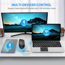 Load image into Gallery viewer, Wireless Mouse/Black(Bluetooth+Wireless)