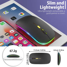 Load image into Gallery viewer, LED Wireless Mouse/Black
