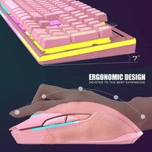 Load image into Gallery viewer, Wireless Gaming Keyboard and Mouse Combo/Pink