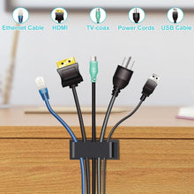 Load image into Gallery viewer, 50 PCS Cable Management Clips Black
