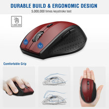 Load image into Gallery viewer, Wireless Mouse/Red