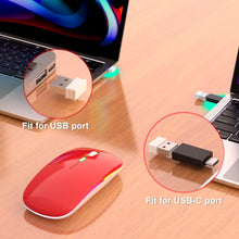 Load image into Gallery viewer, LED Wireless Mouse/Red