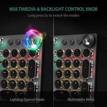 Load image into Gallery viewer, Black Blue Switches /Typewriter Style Mechanical Gaming Keyboard Blue Switches