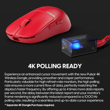 Load image into Gallery viewer, Pulsar Gaming Gears X2H mini Wireless Gaming Mouse/Red