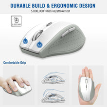 Load image into Gallery viewer, Wireless Mouse/White Gray