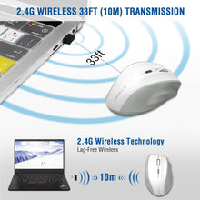 Load image into Gallery viewer, Wireless Mouse/White Gray