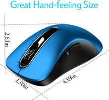 Load image into Gallery viewer, 2.4G Portable Wireless Mouse/Blue