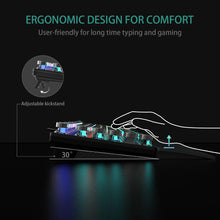 Load image into Gallery viewer, Black Brown Switches /Typewriter Style Mechanical Gaming Keyboard Blue Switches