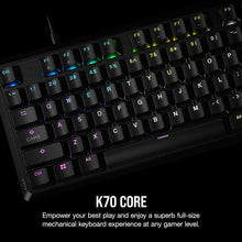 Load image into Gallery viewer, Gray/Corsair K70 CORE RGB Mechanical Gaming Keyboard