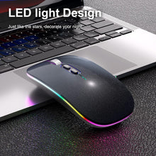 Load image into Gallery viewer, LED Wireless Mouse/Galaxy Black