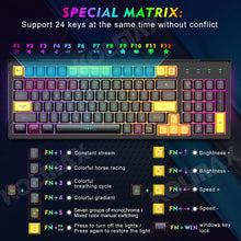 Load image into Gallery viewer, Yellow Combo/ Wireless Gaming Keyboard and Mouse Combo