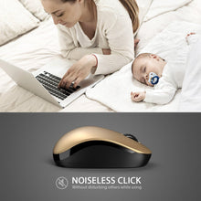 Load image into Gallery viewer, Wireless Mouse/ Black & Gold