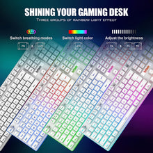 Load image into Gallery viewer, Wireless Gaming Keyboard and Mouse Combo/White