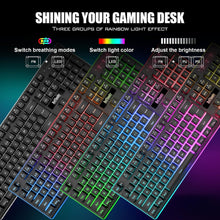Load image into Gallery viewer, Wireless Gaming Keyboard and Mouse Combo/Black