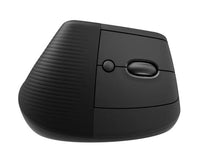 Load image into Gallery viewer, Logitech Lift Vertical Ergonomic Mouse, Wireless, Bluetooth or Logi Bolt USB receiver, Quiet clicks, 4 buttons, Graphite - Optical - Wireless - Bluetoot