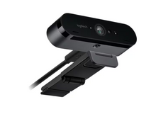 Load image into Gallery viewer, Logitech BRIO Webcam - 90 fps - Black - USB 3.0 - 4096 x 2160 Video - Auto-focus - Clip, Tripod Mount - 5x Digital Zoom - Microphone - Notebook, Monitor