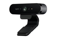 Load image into Gallery viewer, Logitech BRIO Webcam - 90 fps - Black - USB 3.0 - 4096 x 2160 Video - Auto-focus - Clip, Tripod Mount - 5x Digital Zoom - Microphone - Notebook, Monitor