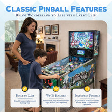 Load image into Gallery viewer, Alice Goes to Wonderland Pinball Machine with LED Lighting