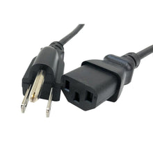 Load image into Gallery viewer, Micro Connectors NEMA 5-15P Male to IEC-60320-C13 Female Computer Power Cord 6 ft
