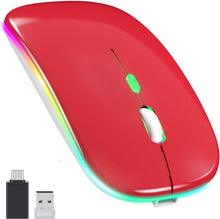 Load image into Gallery viewer, LED Wireless Mouse/Red
