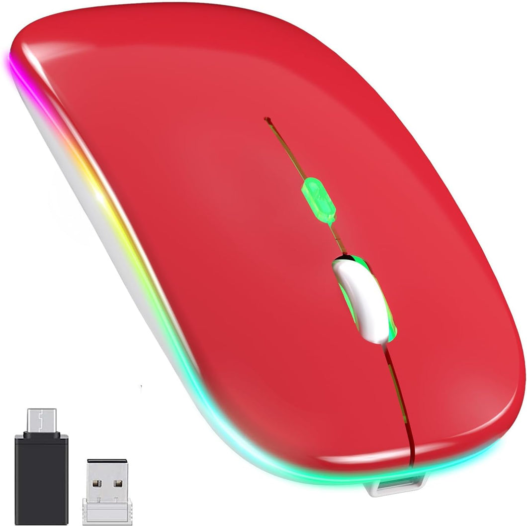 LED Wireless Mouse/Red