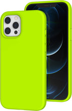 Load image into Gallery viewer, Fluorescent Green/iPhone 12 Pro Max Case 6.7 Inch/Liquid Silicone Gel Rubber Full Body Shockproof Protective Cover with Soft Microfiber Lining/Thick 2.3mm Drop Protection Phone Case
