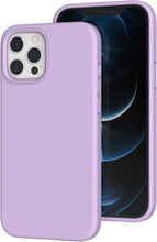 Load image into Gallery viewer, Pink Purple/iPhone 12 Pro Max Case 6.7 Inch/Liquid Silicone Gel Rubber Full Body Shockproof Protective Cover with Soft Microfiber Lining/Thick 2.3mm Drop Protection Phone Case

