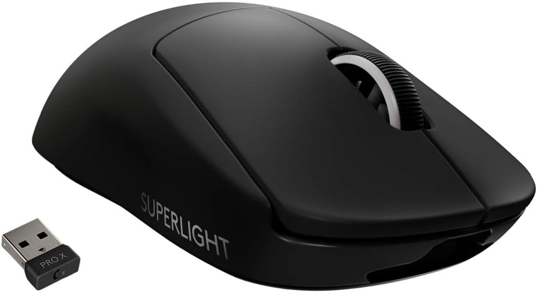 Black/Logitech G PRO X SUPERLIGHT Wireless Gaming Mouse/Compatible with PC / Mac