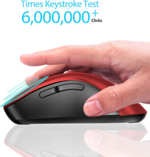 Load image into Gallery viewer, 2.4G Portable Wireless Mouse/Red
