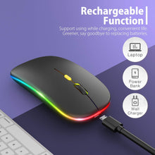 Load image into Gallery viewer, LED Wireless Mouse/Black
