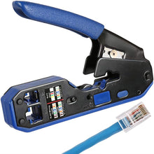 Load image into Gallery viewer, Lan Network Cable Tester Crimp Tool Kit/Blue/Black
